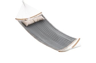 Hängematte für 2 Personen, Grau+Beige