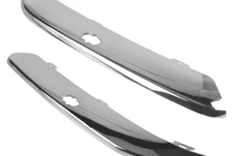 L+R Car ABS Chrome Front Bumper Foglight Cover Bumper Trim Protector Strip for CHRYSLER 300C 2005- 2011
