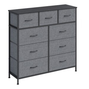 Kommode, Schrank, 9 Stoffschubladen