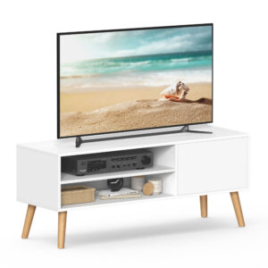 TV-Schrank mit 1 Tür 40 x 120 x 49 cm weiß, Weiβ