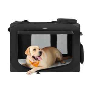 Tranportbox für Katzen und Hunde, Schwarz