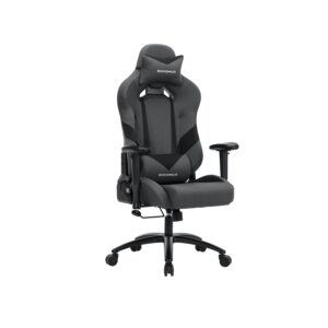 Gamingstuhl mit Lendenkissen Grau