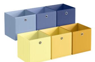 Aufbewahrungsbox 6er Set bunt, 33L x 33B x 33H cm / SET 3