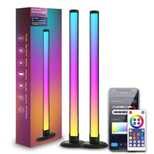 LIXINCORDA Smart LED RGBIC Schreibtischlampe Atmosphäre Rhythmus Pickup Lichtleisten Bluetooth APP Steuerung Fernbedienu