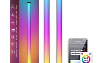 LIXINCORDA Smart LED RGBIC Schreibtischlampe Atmosphäre Rhythmus Pickup Lichtleisten Bluetooth APP Steuerung Fernbedienu