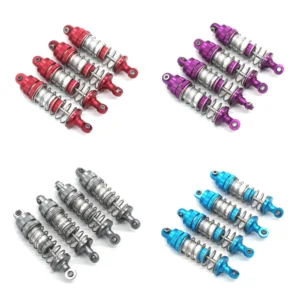 4PCS Verbesserte Metallteile Ölgefüllte Stoßdämpfer für MNRC MN128 MN86s G500 1/12 RC-Autos Modelle Ersatzteile