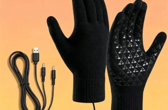 TENGOO 5V USB-betriebene beheizte Handschuhe für Männer und Frauen, 5-Sekunden-Schnellheizung Touchscreen-Thermohandschu