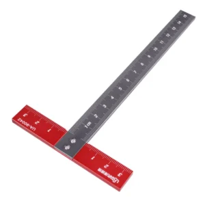 Aluminium-T-Lineal 170x85mm 3mm Dicke CNC-gefertigt Hohe Präzision Leicht Langlebig für Handwerk und Holzbearbeitung