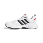 adidas Mens Strutter Running Shoe, Blanc Noir Rouge, Blanc Noir Rouge, 43 1/3 EU