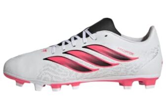 adidas Unisex Predator Club Firm Ground/Multi Ground Football Boots Shoes, FTWR White/Solar Turbo/core Black, 39 1/3 EU