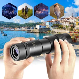 10-30×30 Tragbares Einziehbares Mini-Monokular BAK4 Prisma Doppelfokuslinse Teleskop Für Vogelbeobachtung, Wandern, Camp