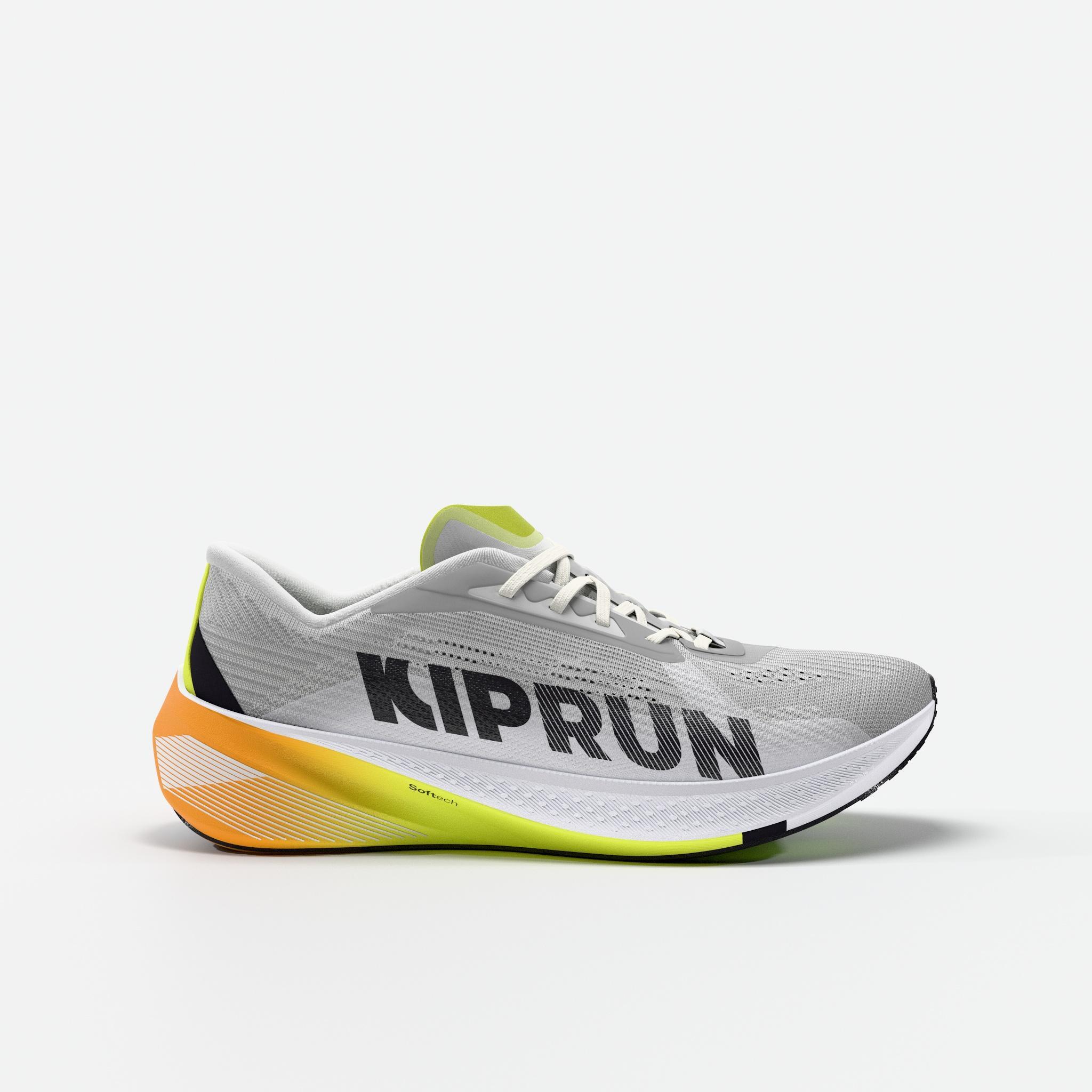 Laufschuhe Straße Herren vielseitig – Kipcore Premium grau/grün