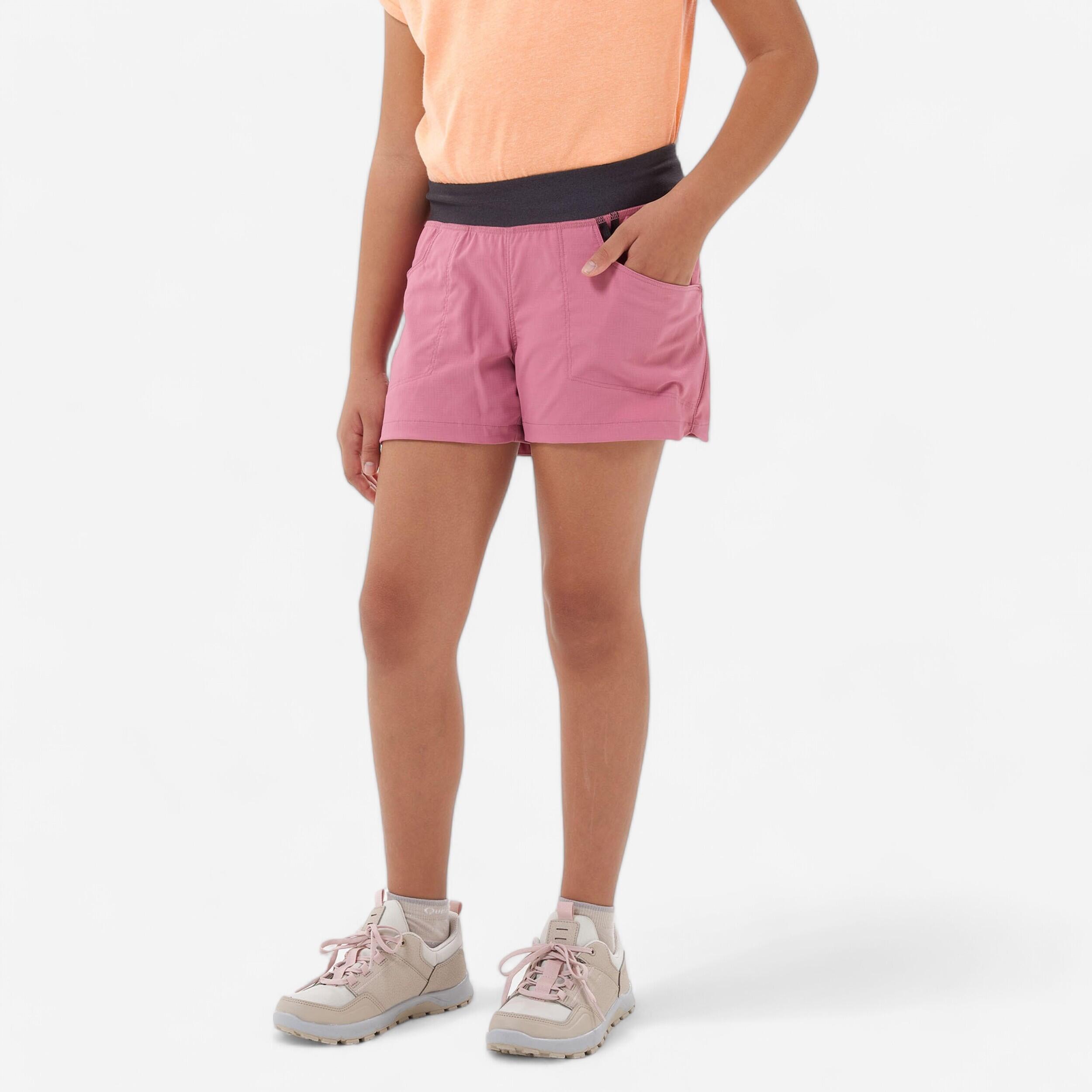 Wandershorts Kinder Mädchen Größe 122–170 – MH500 rosa
