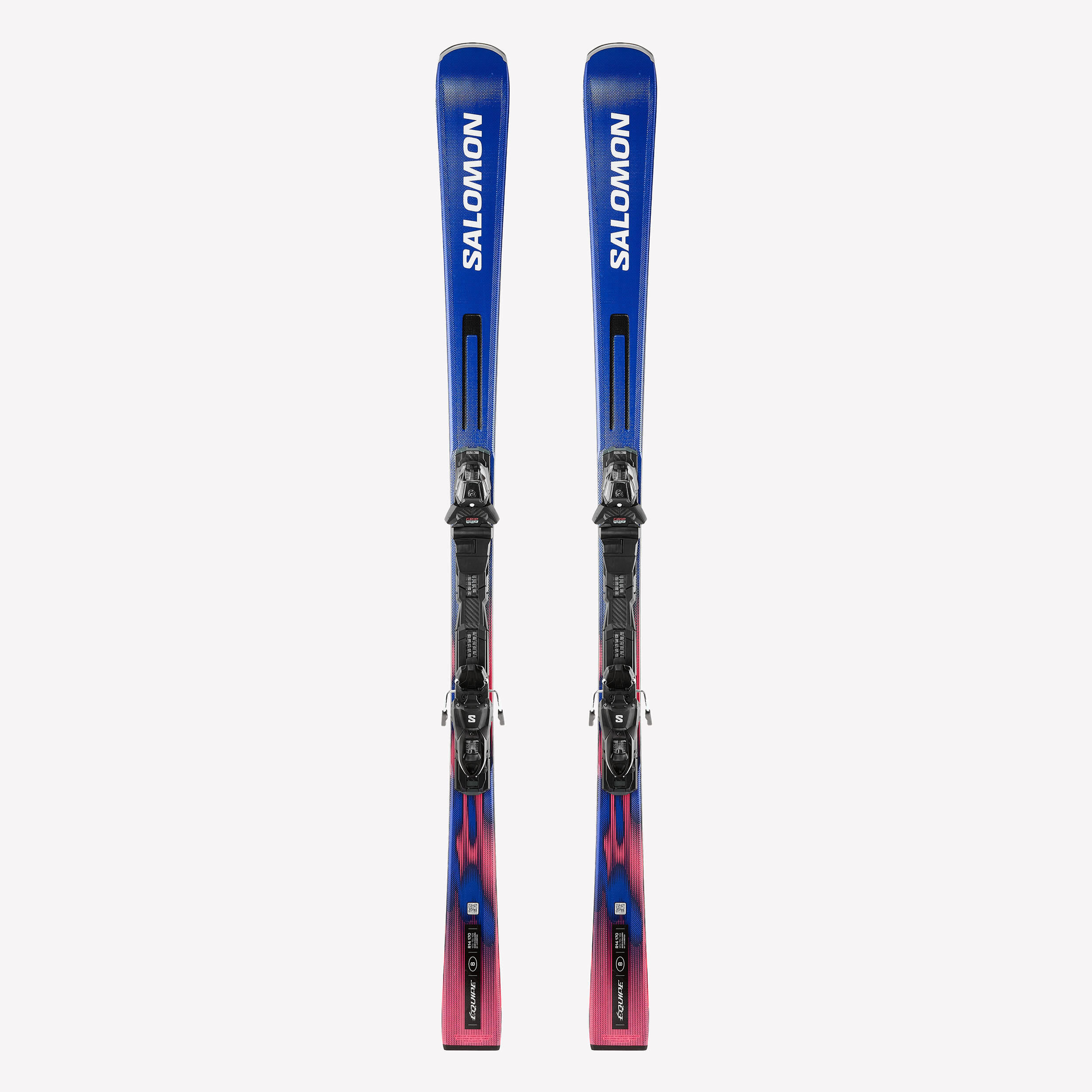 Ski Erwachsene mit Bindung Piste – Equipe 8 Salomon blau/rosa