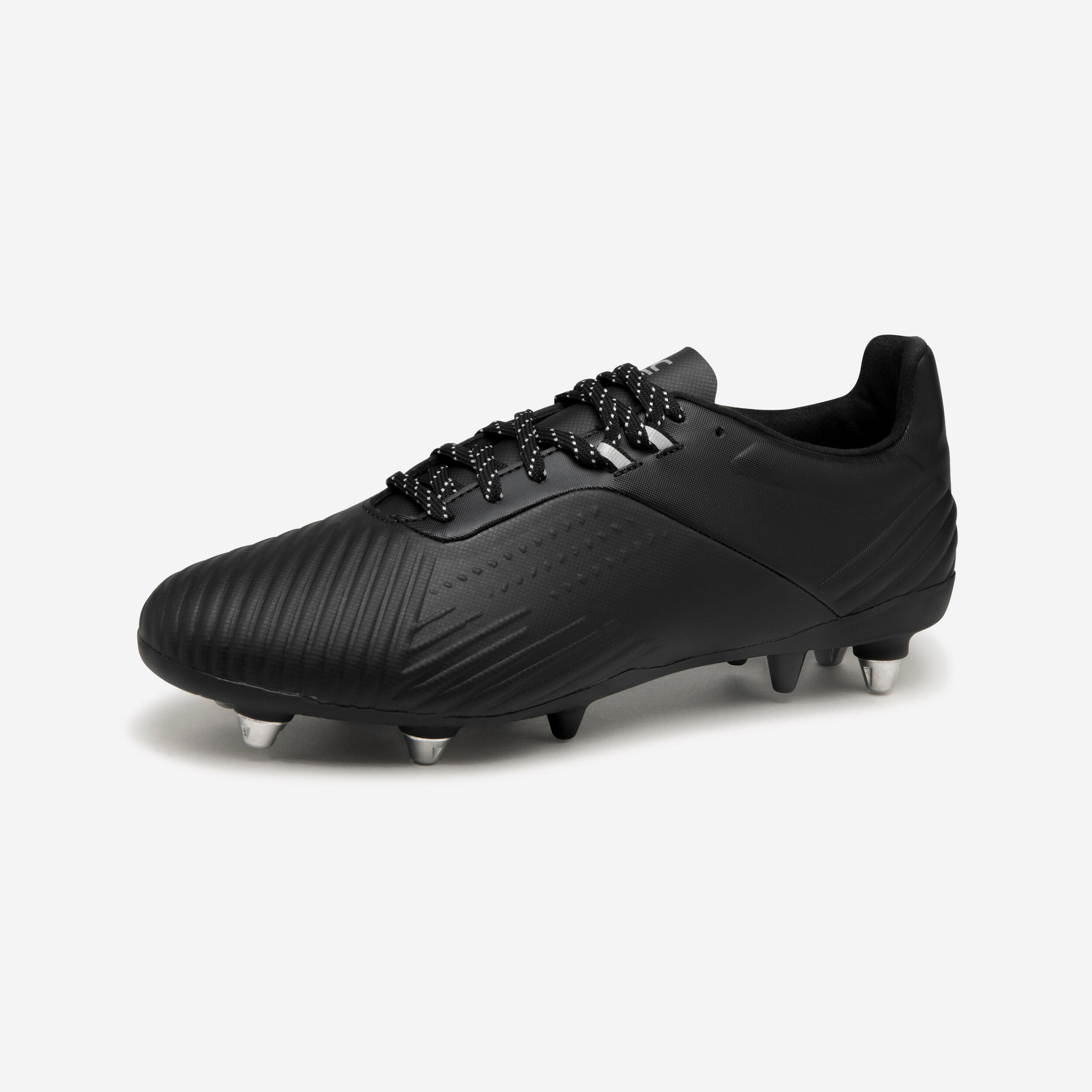 Damen/Herren Rugby Hybridschuhe SG – Advance R500 schwarz