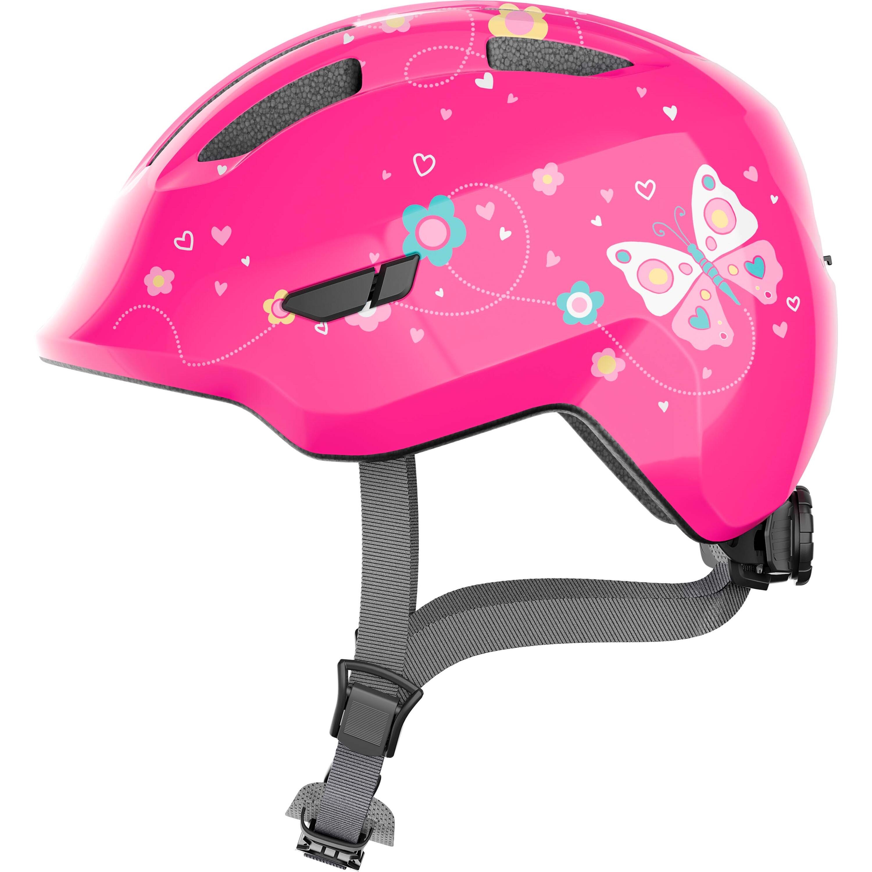 Fahrradhelm Abus Smiley 3.0 Kinder pink butterfly
