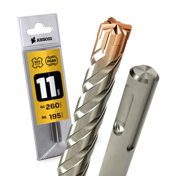 1x Bohrer SDS Plus Schaft – Ø:11 mm – GL: 260 mm