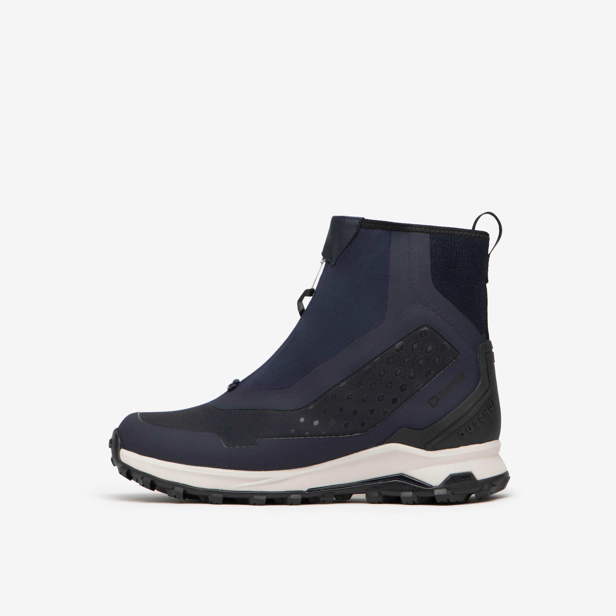 Wanderschuhe Herren halbhoch warm wasserdicht Wandern – MH900 Pro blau