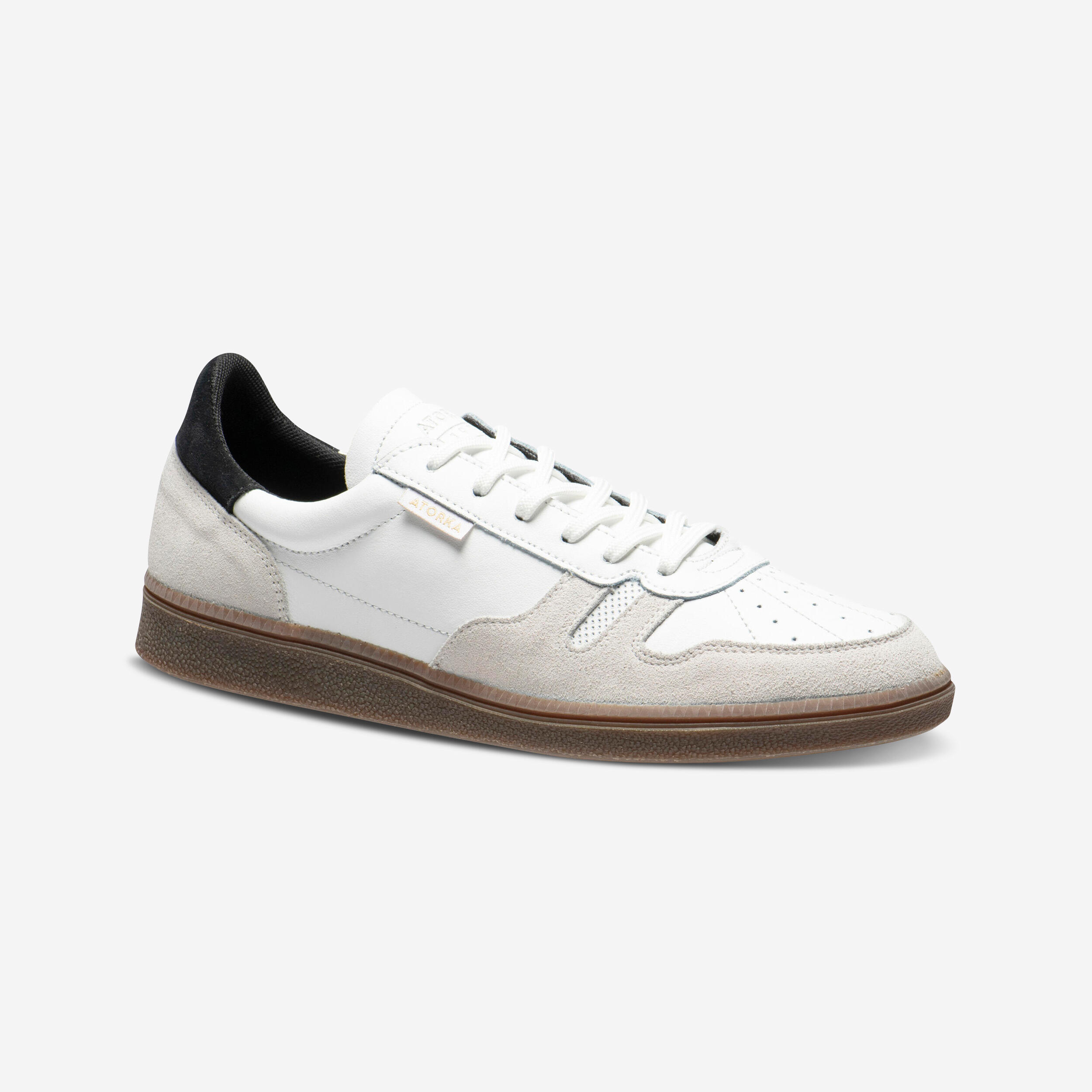 Damen/Herren Handball Hallenschuhe Sneaker – GK500 weiss/schwarz