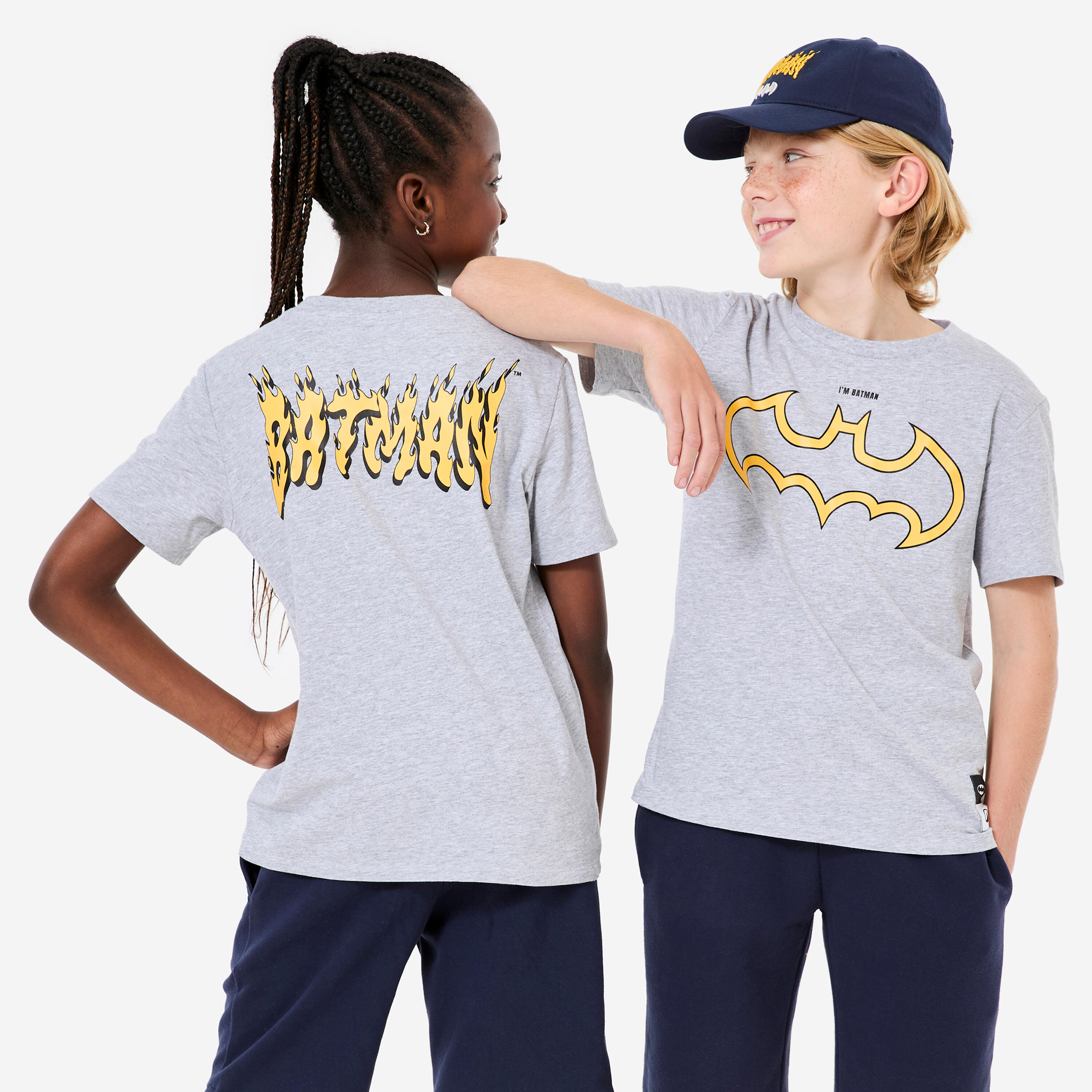 T-Shirt Kinder – Batman grau