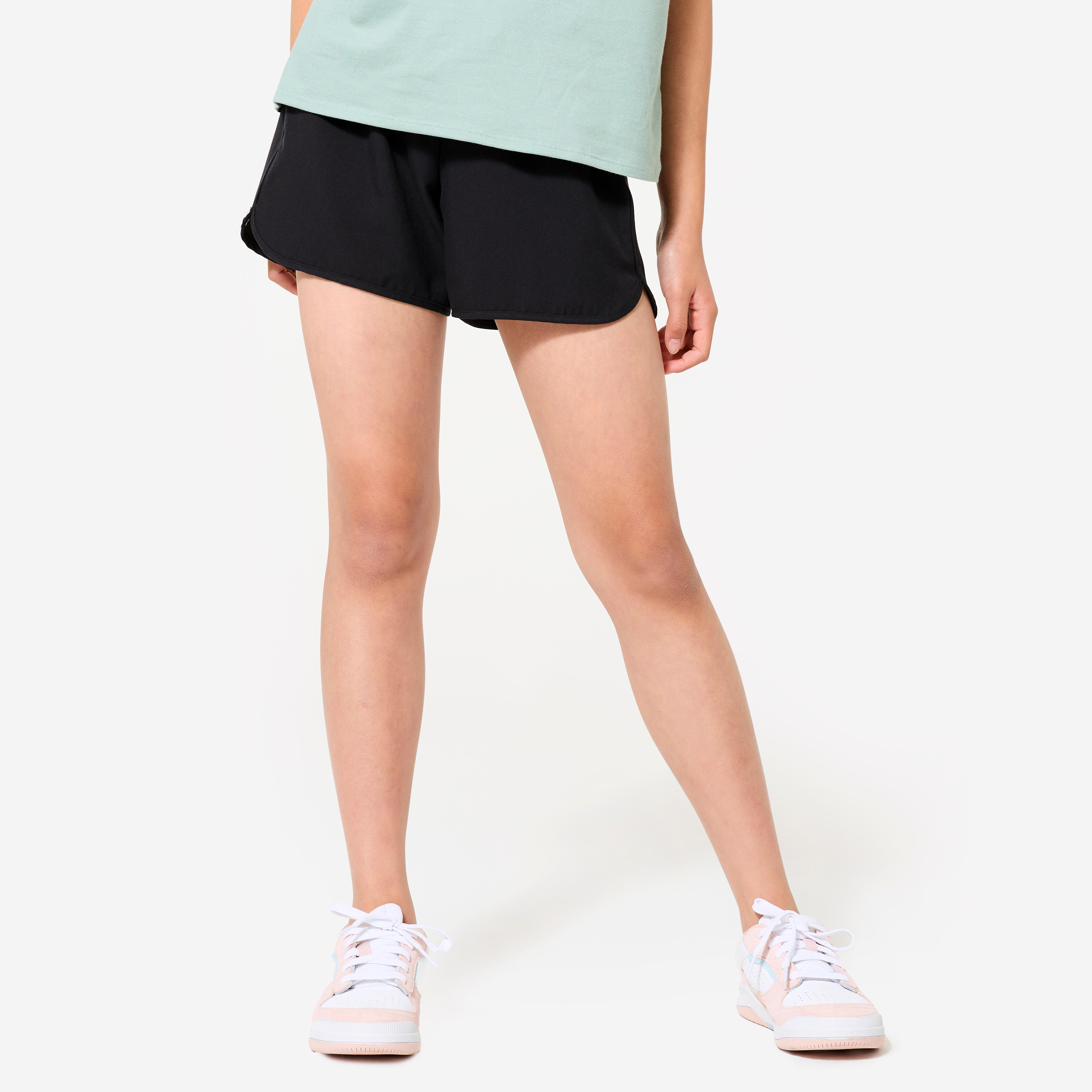 Shorts Kinder atmungsaktiv – schwarz