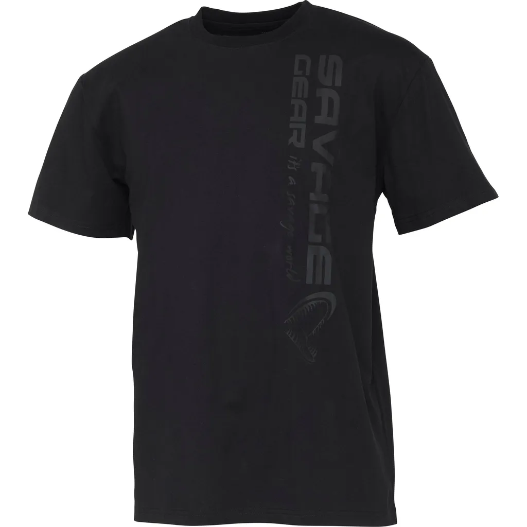 Savage Gear Vertical Logo Tee XXL Black