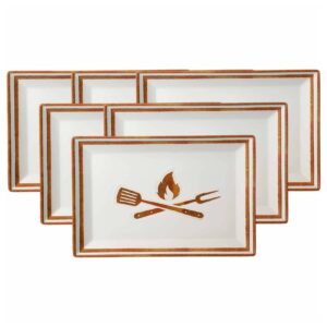 Ritzenhoff & Breker Platten Rusty 34 x 23 cm 6er Set