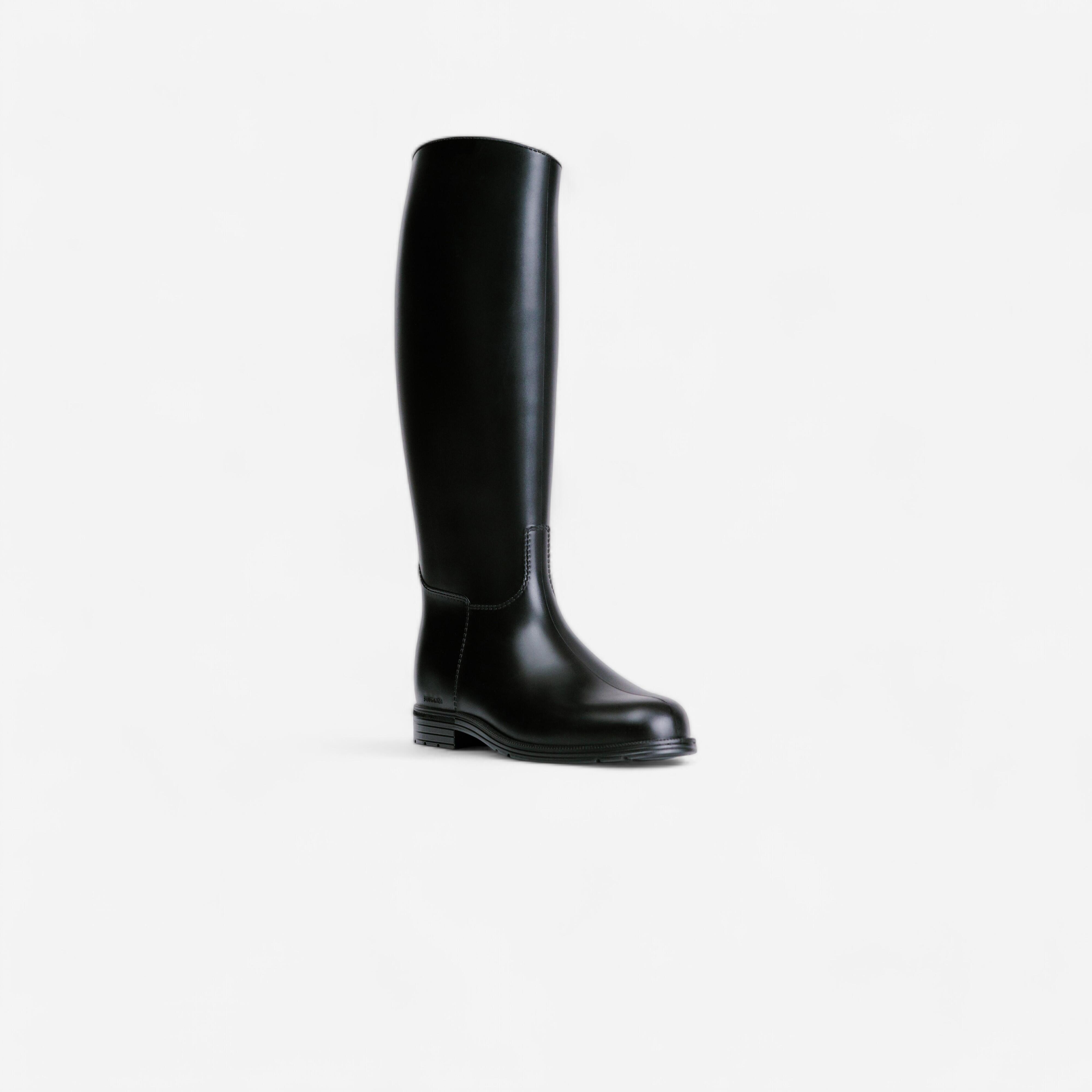 Reitstiefel 100 Erwachsene schwarz