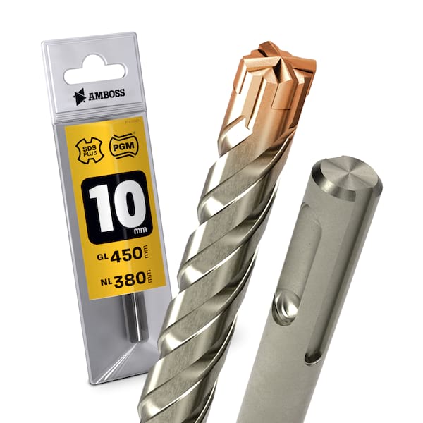 1x Bohrer SDS Plus Schaft – Ø:10 mm – GL: 450 mm