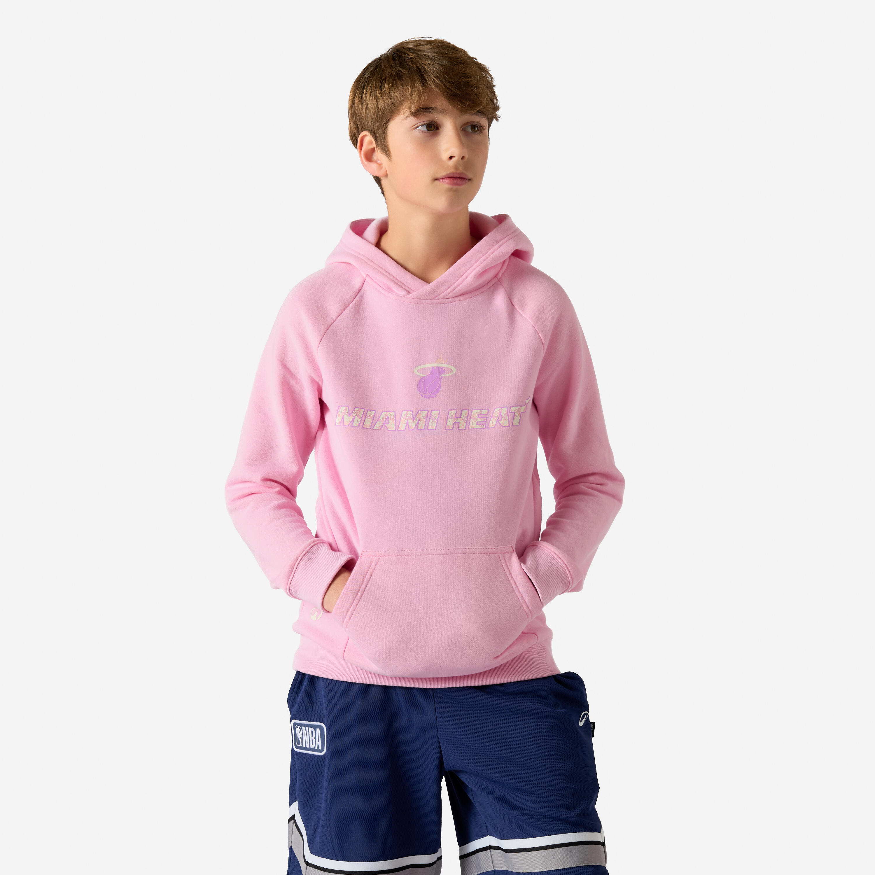 Kinder Sweatshirt mit Kapuze – Hoodie NBA Miami rosa