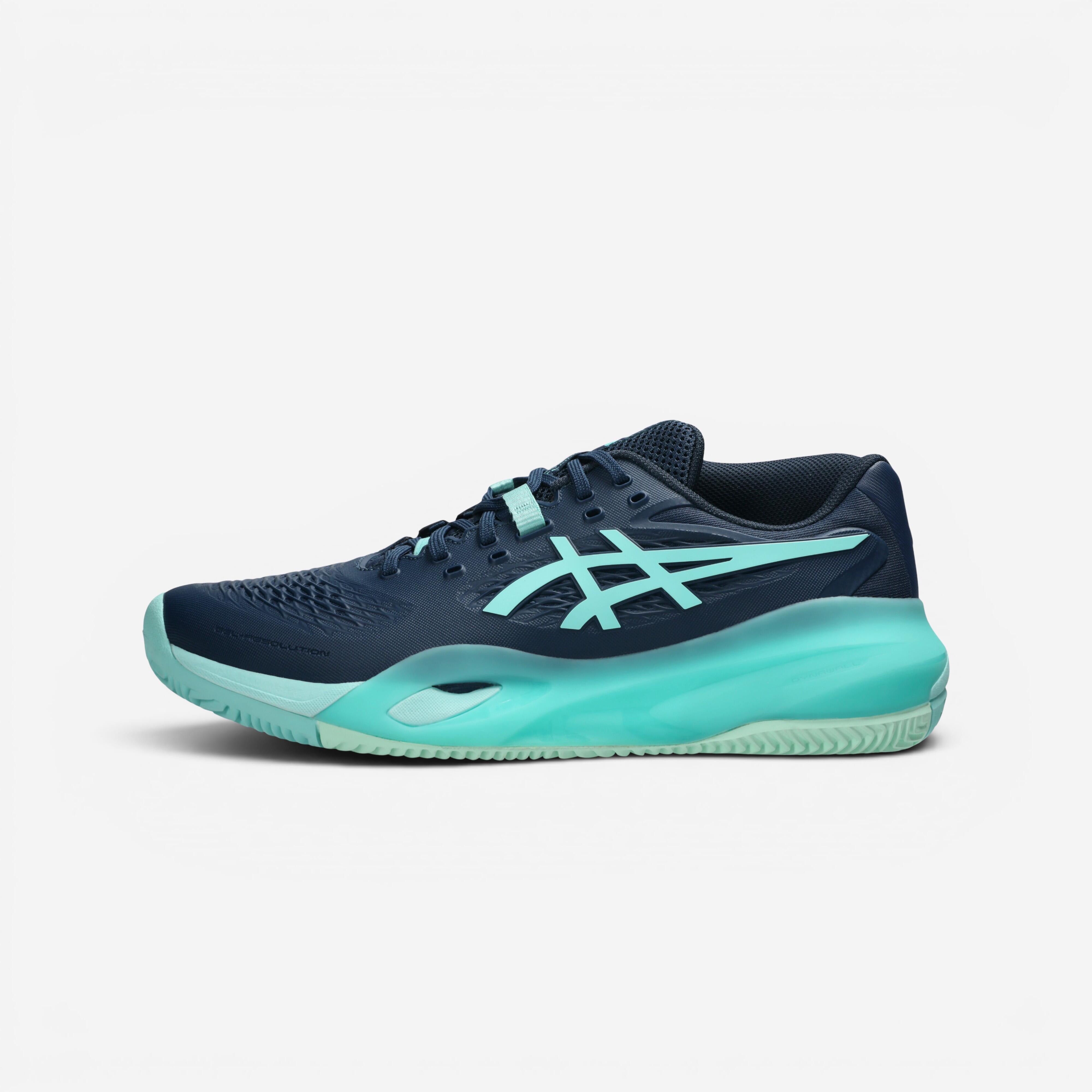 Herren Tennisschuhe Sandplatz – Gel Resolution X blau/grün