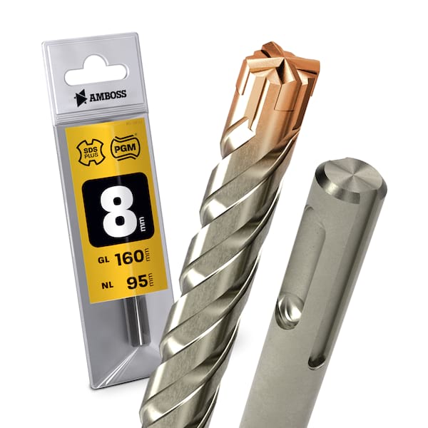 1x Bohrer SDS Plus Schaft – Ø:8 mm – GL: 160 mm