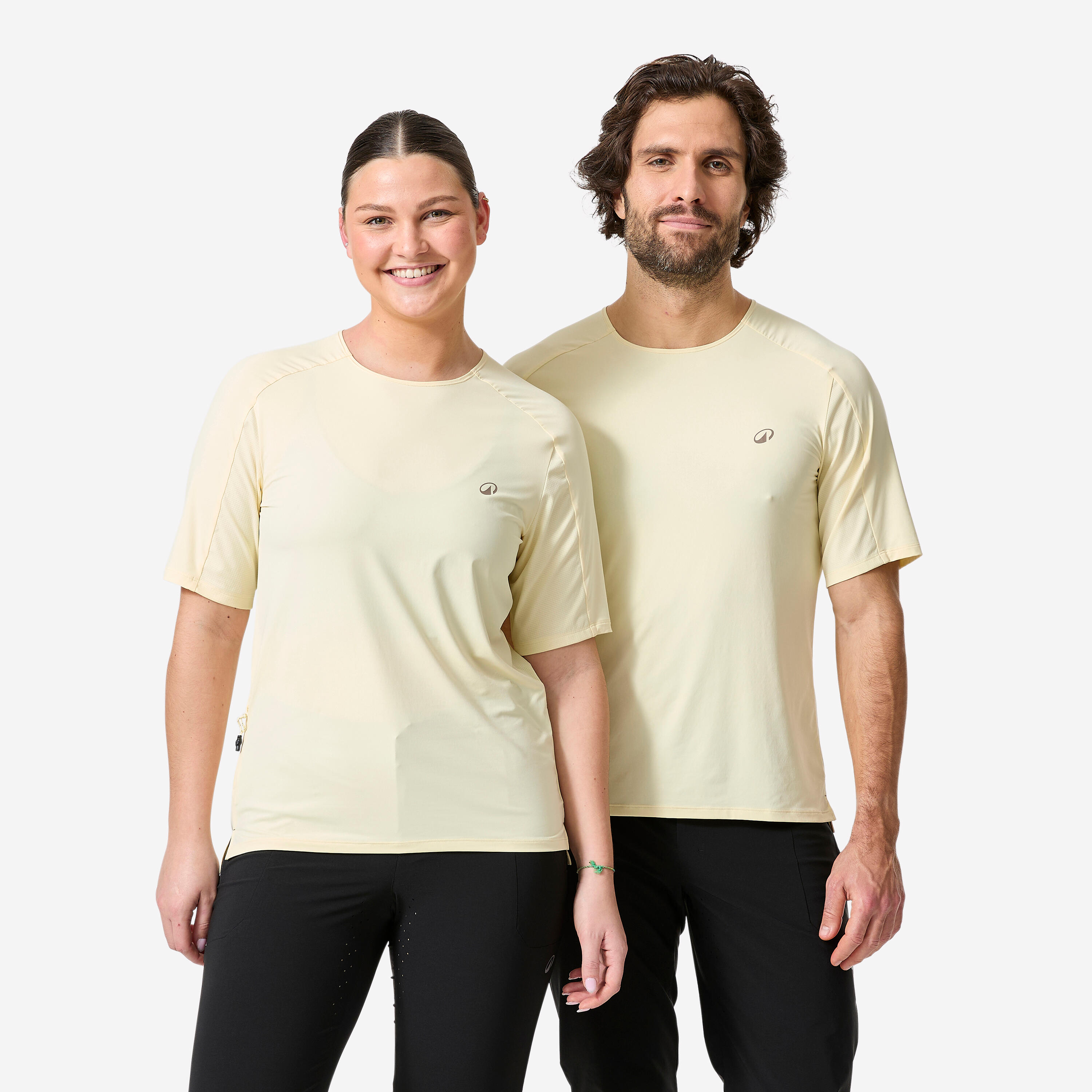 Radtrikot kurzarm atmungsaktiv MTB 500 gelb
