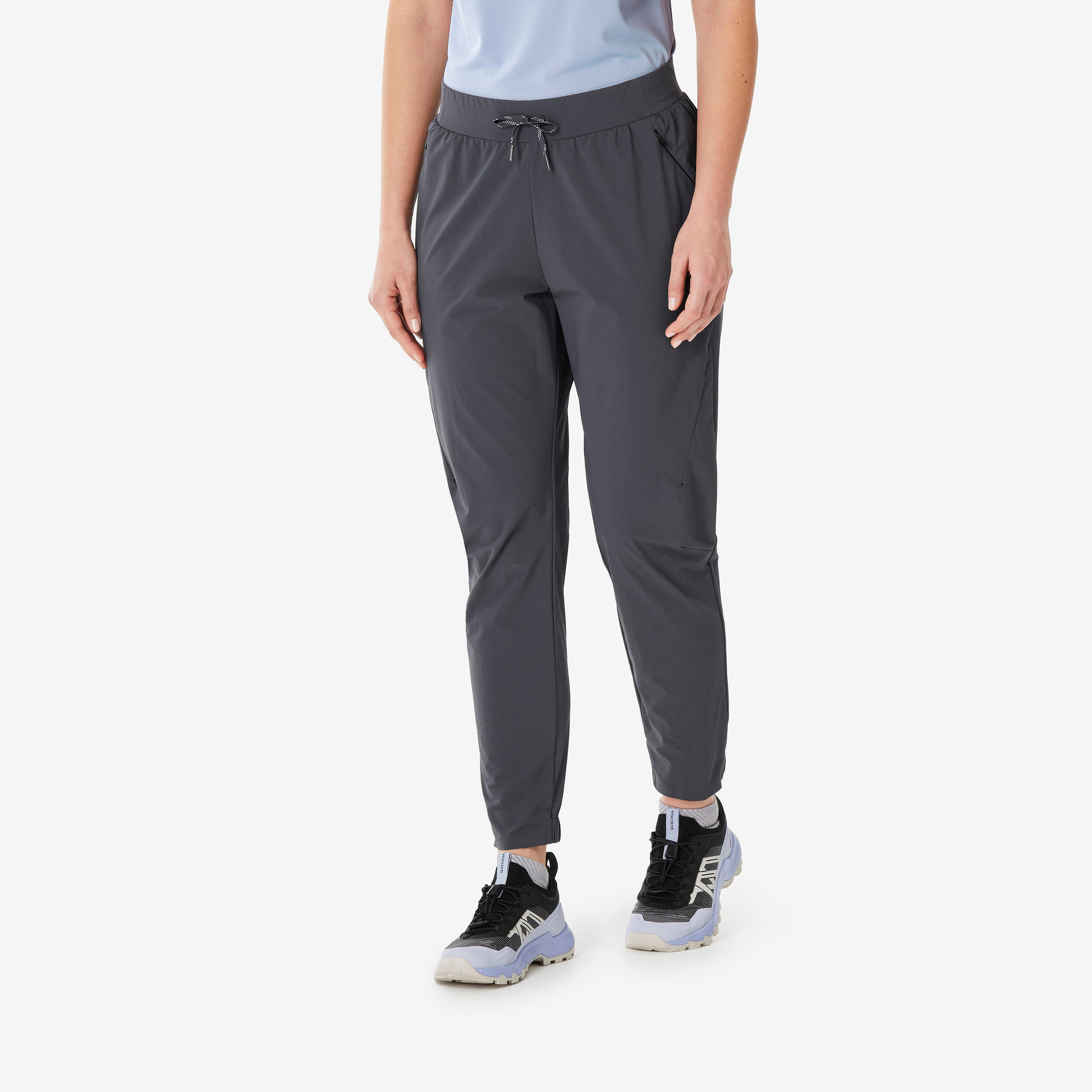 Wanderhose Damen Winterwandern – MH500 Light grau