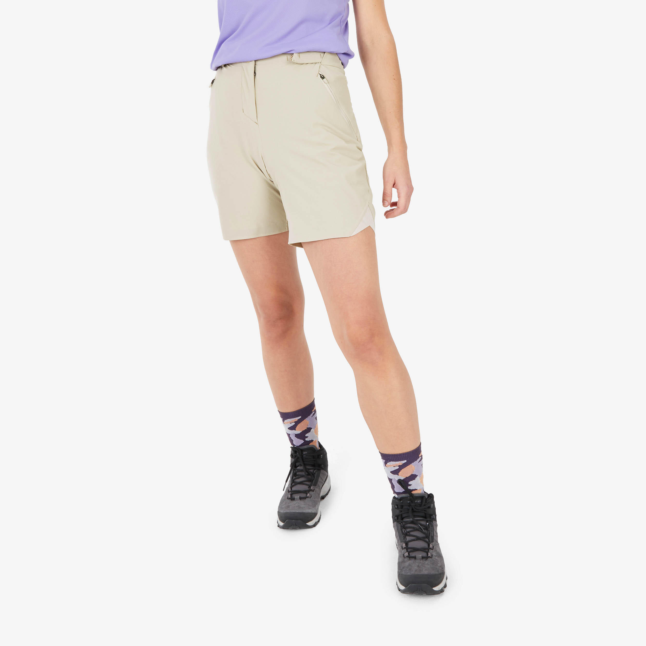 Wandershorts Damen Bergwandern – MH500