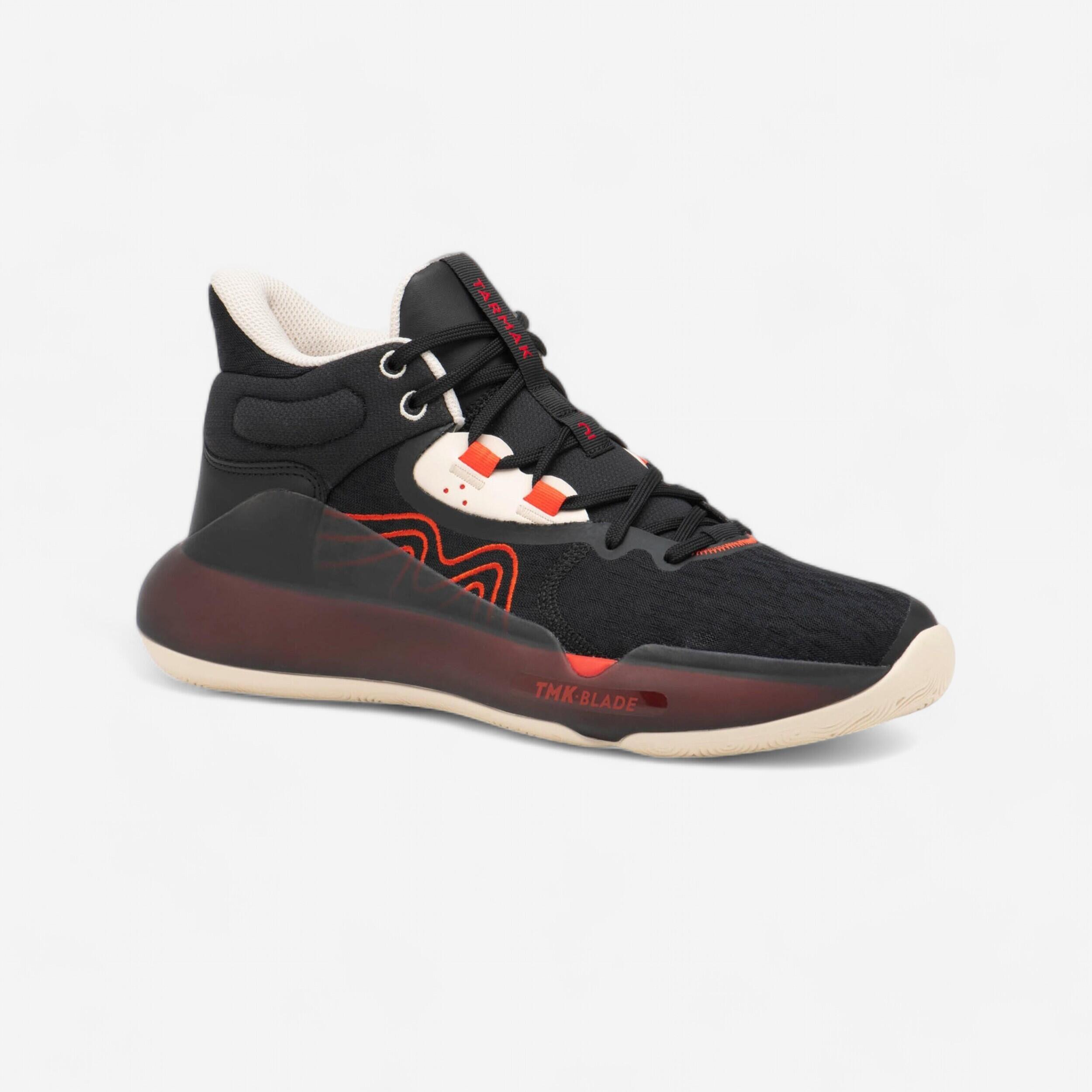 Damen/Herren Basketball Schuhe hoch – SE 500 High schwarz