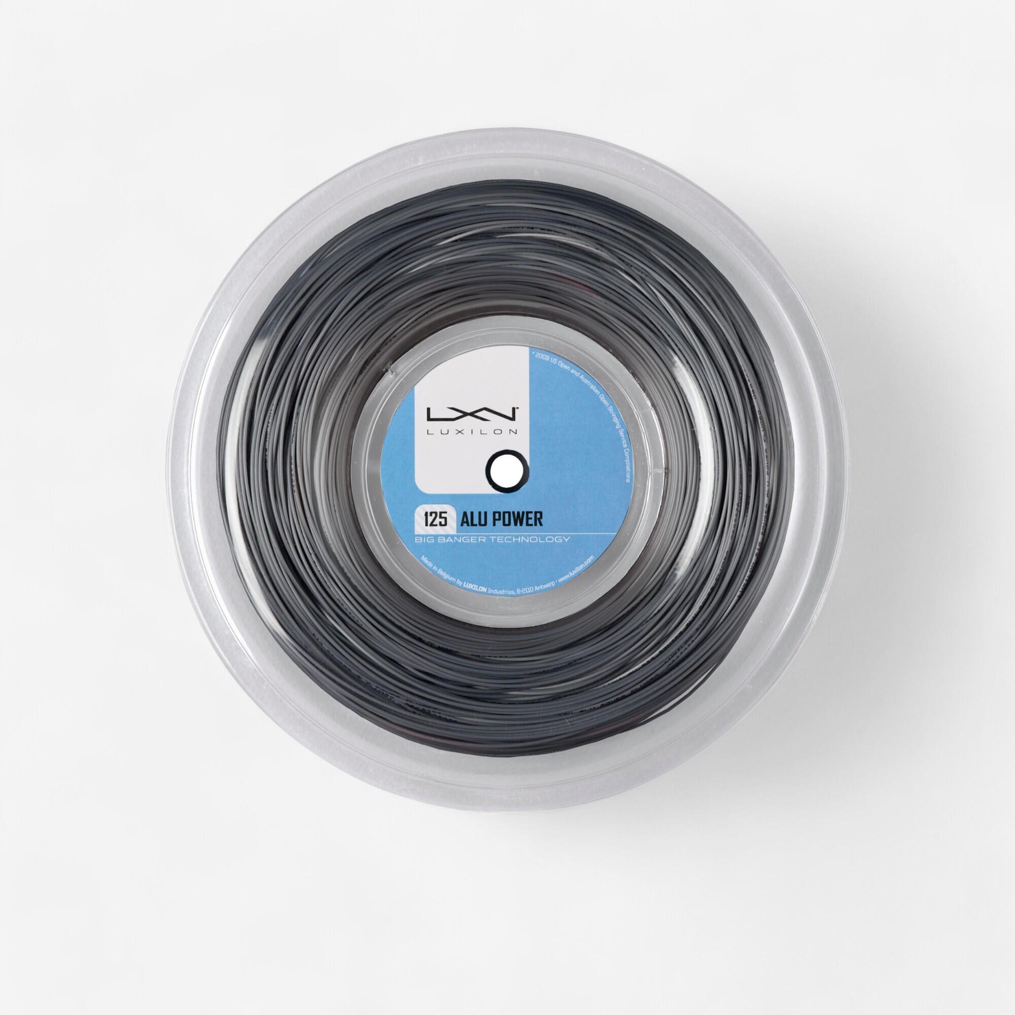 Tennissaite 1,25 mm – Alu Power 200 m Rolle grau