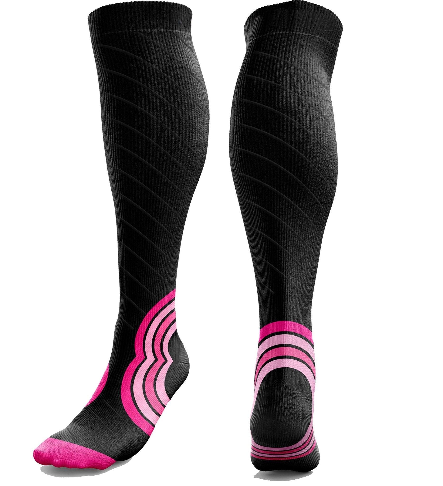Kompressionssocken Damen Herren für Sport, Laufen, Fliegen, Reisestrümpfe