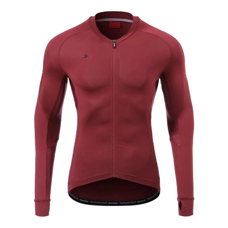 Langarmtrikot – Herren – Awani II – dark red