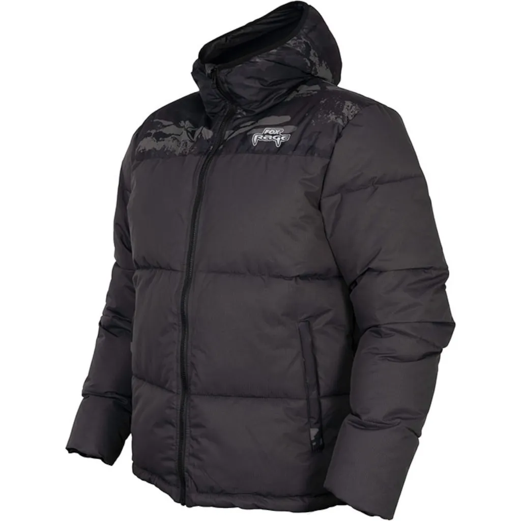 Fox Rage Rip Stop Quilted Jacket S Camo/Grey