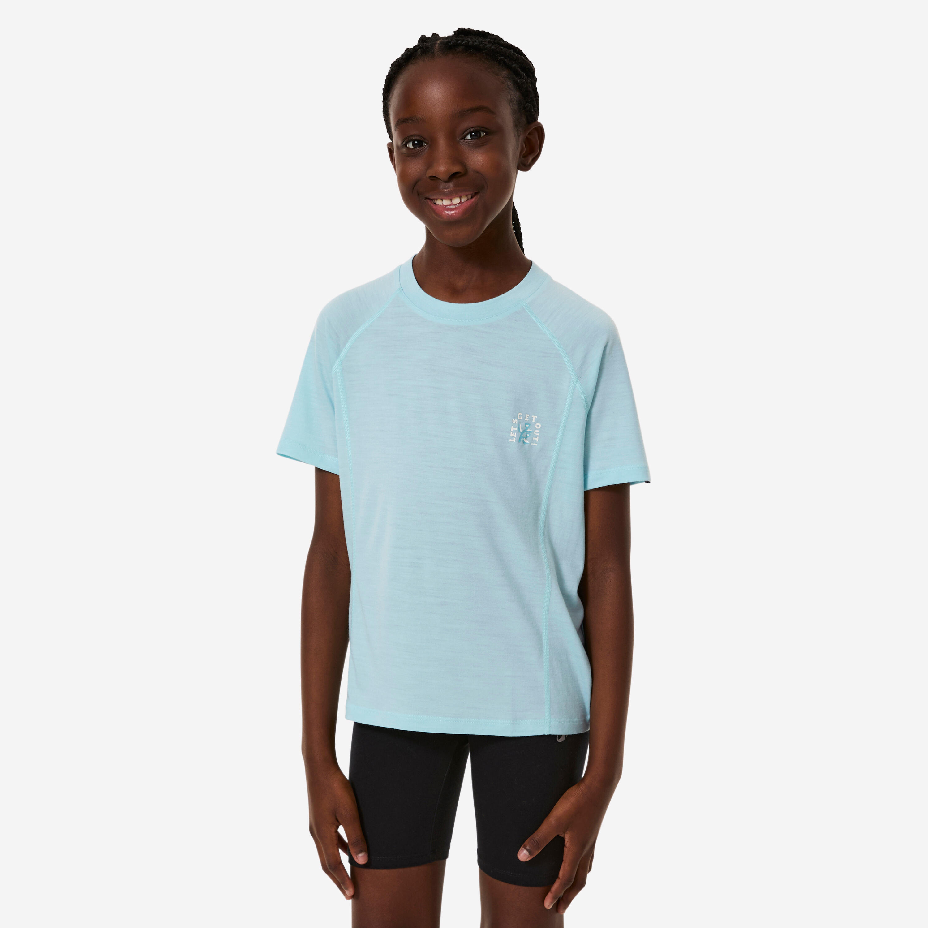 Merinoshirt Kinder Gr. 122–170 kurzarm – MH900 blau