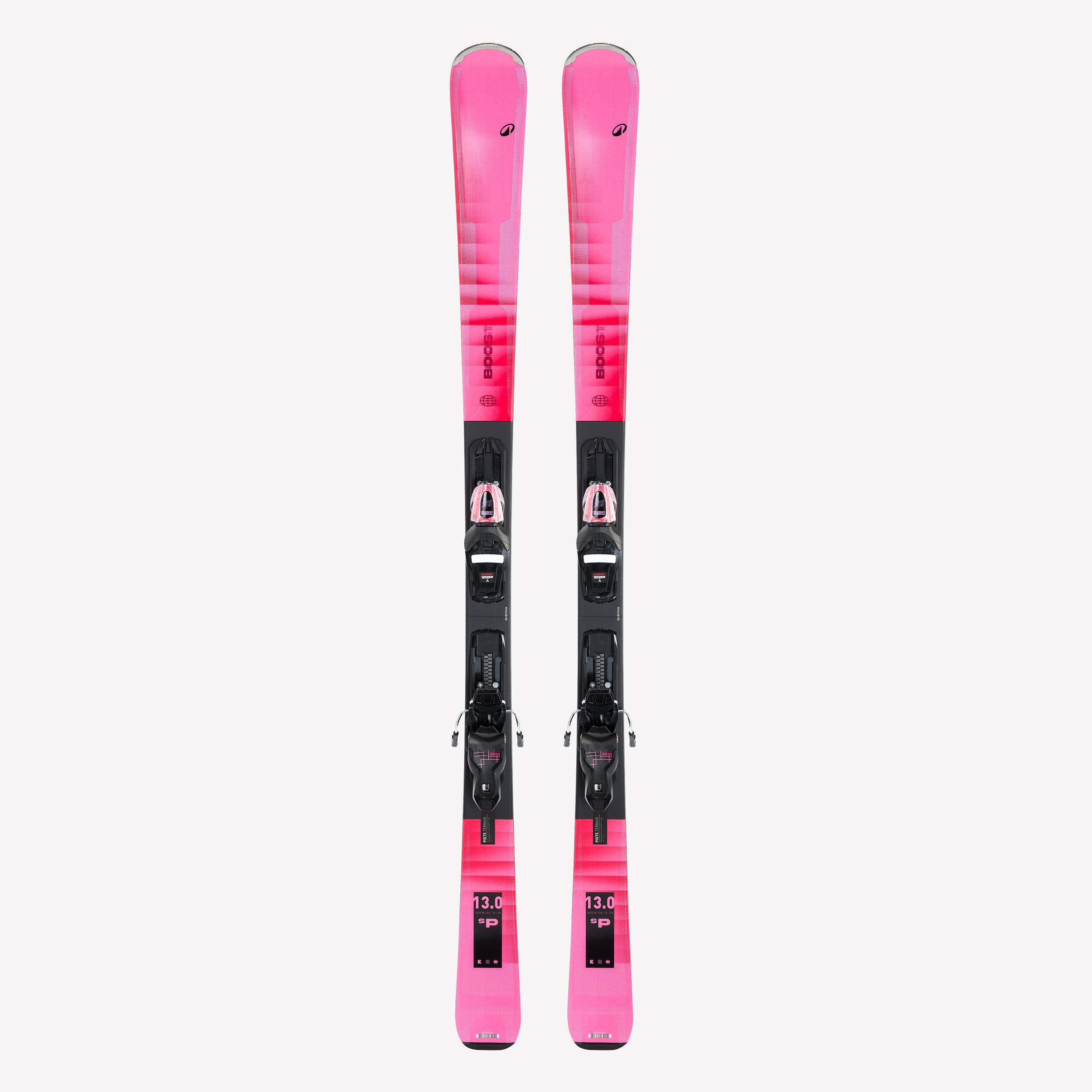 Ski Damen inkl. Bindung Piste – Boost 500 SP rosa
