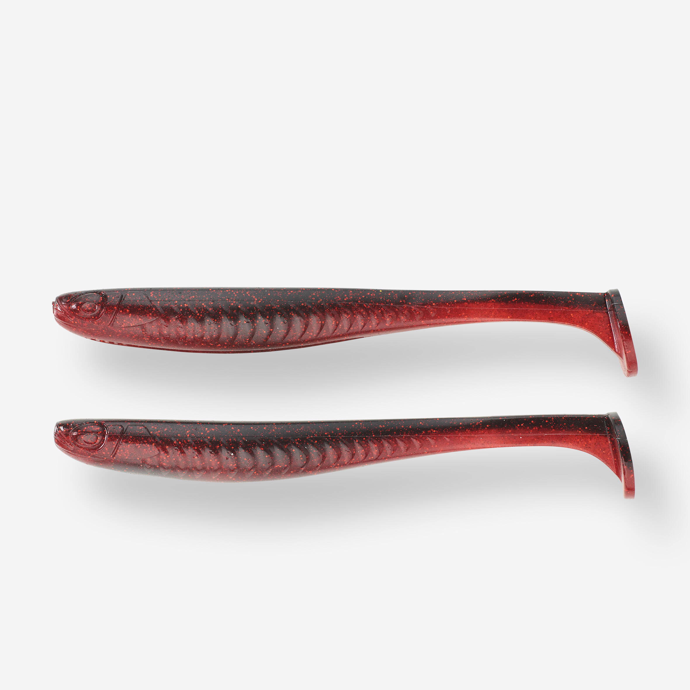 Kunstköder Yubari Fat Shad mit Lockstoff 20 cm schwarz/rot