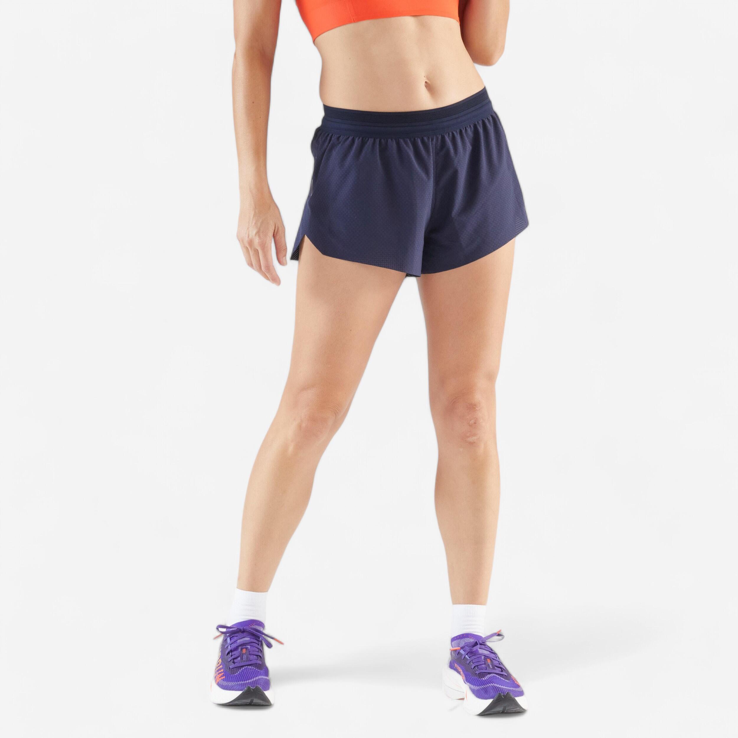 Laufshorts Trailrunning Damen leicht – Run 900 Light marineblau