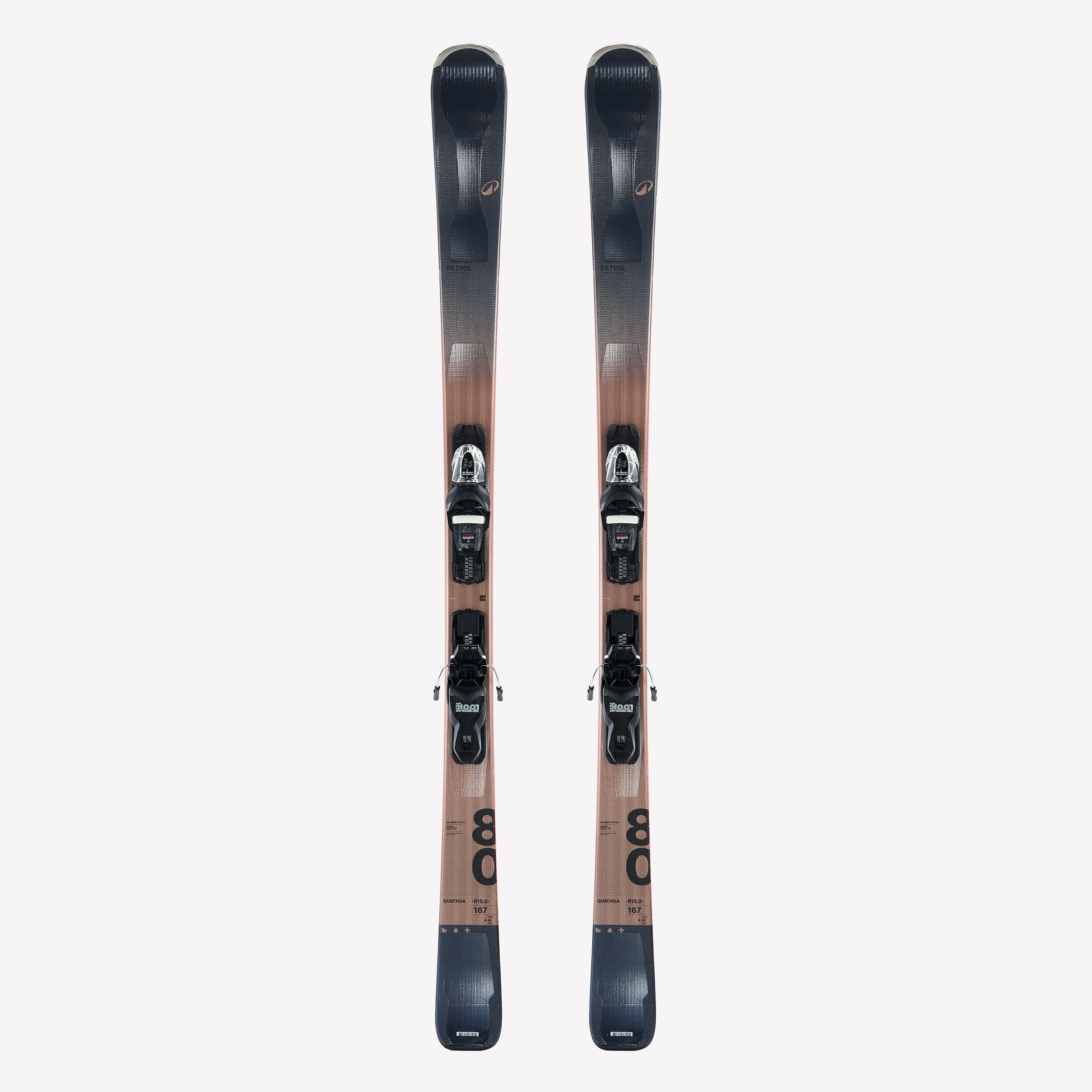 Ski Allmountain mit Bindung – Patrol 80 schwarz und Holz