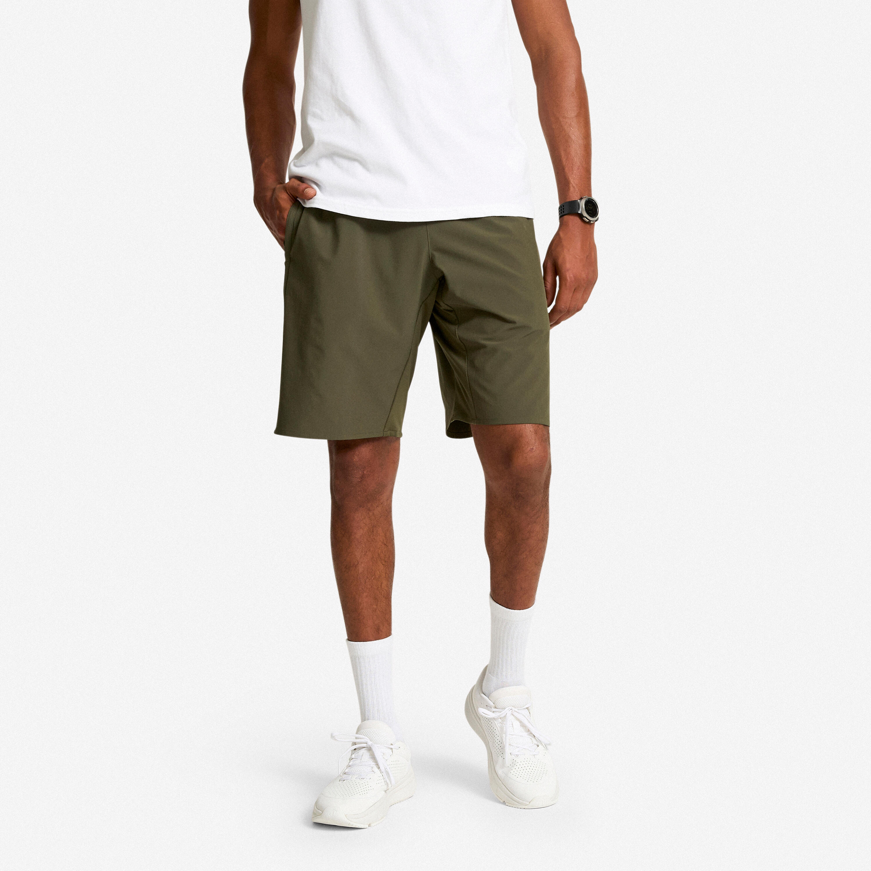 Shorts Herren Cardiotraining 500 – khakigrün