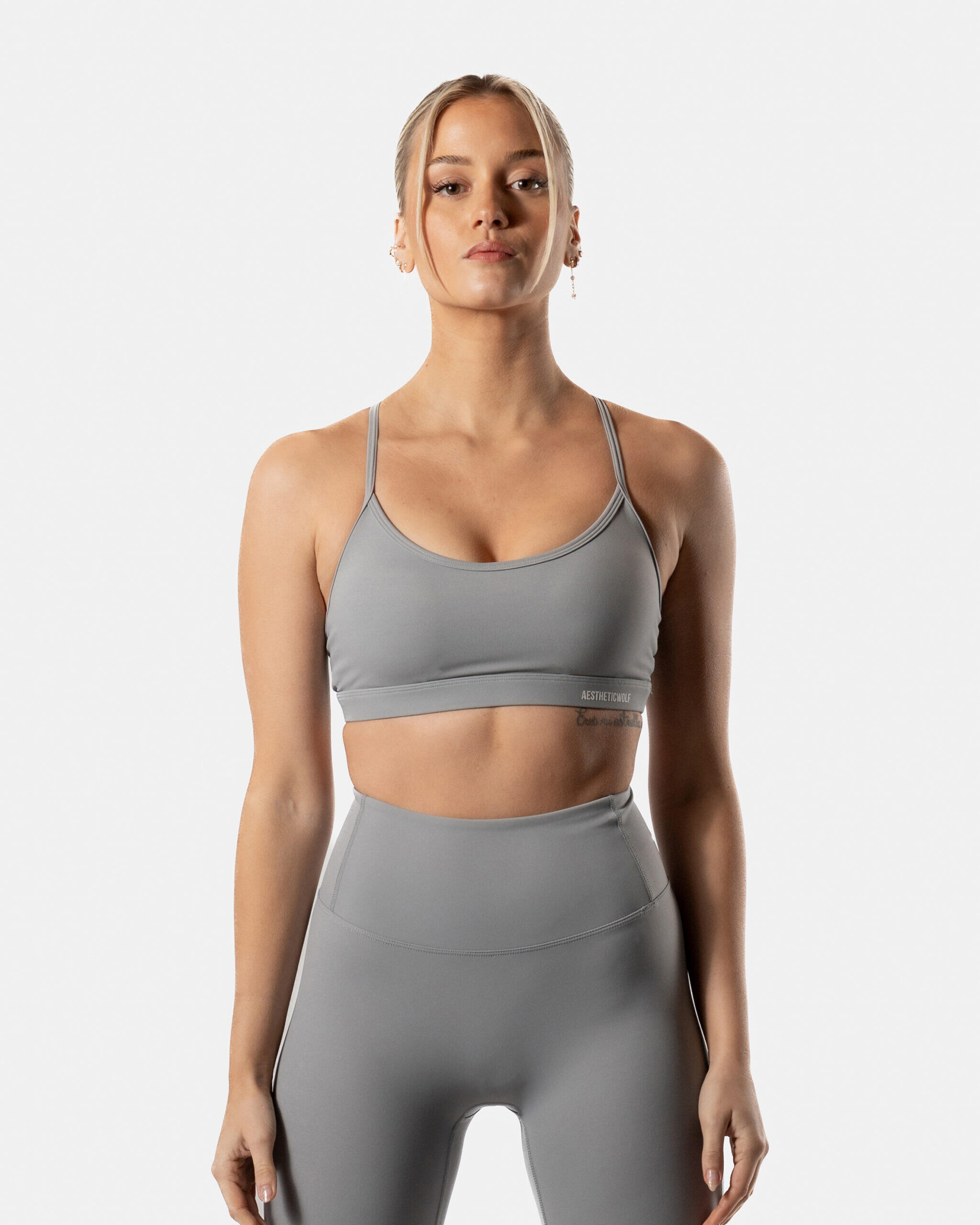 Damen Sport-BH für Fitness und Pilates mit LuxForm-Technologie Grau