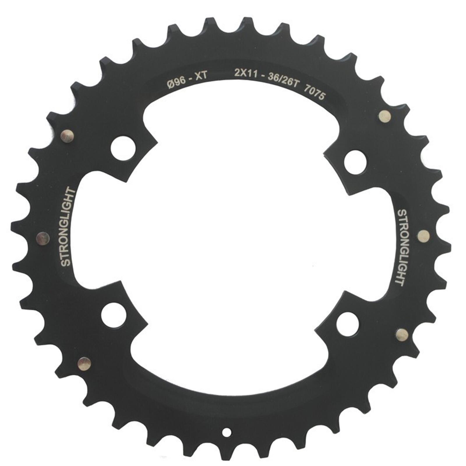 Stronglight Kettenblatt MTB Shimano 2×11 f.XT FC-M8000/SLX außen 36(26)Z sw