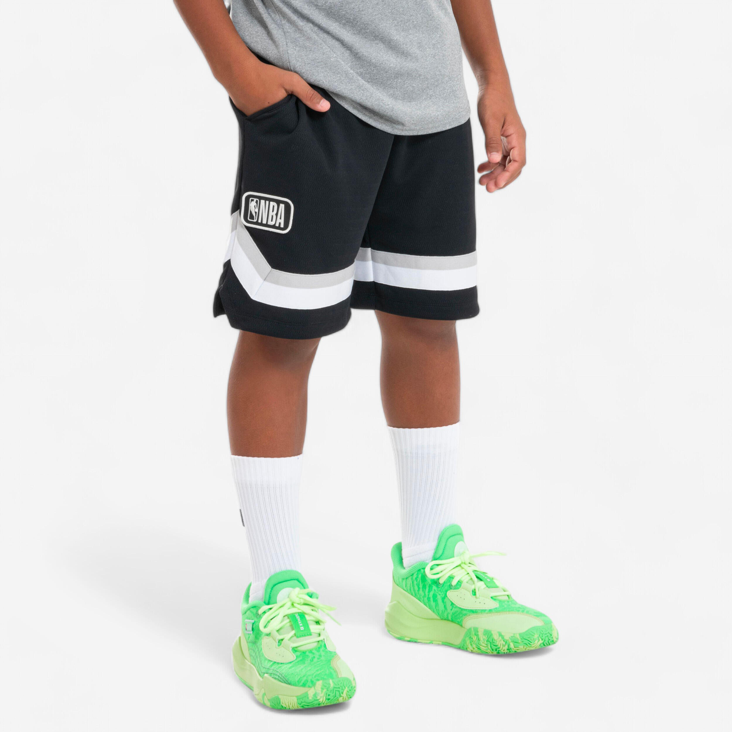 Kinder Basketball Shorts NBA – SH900 JR schwarz