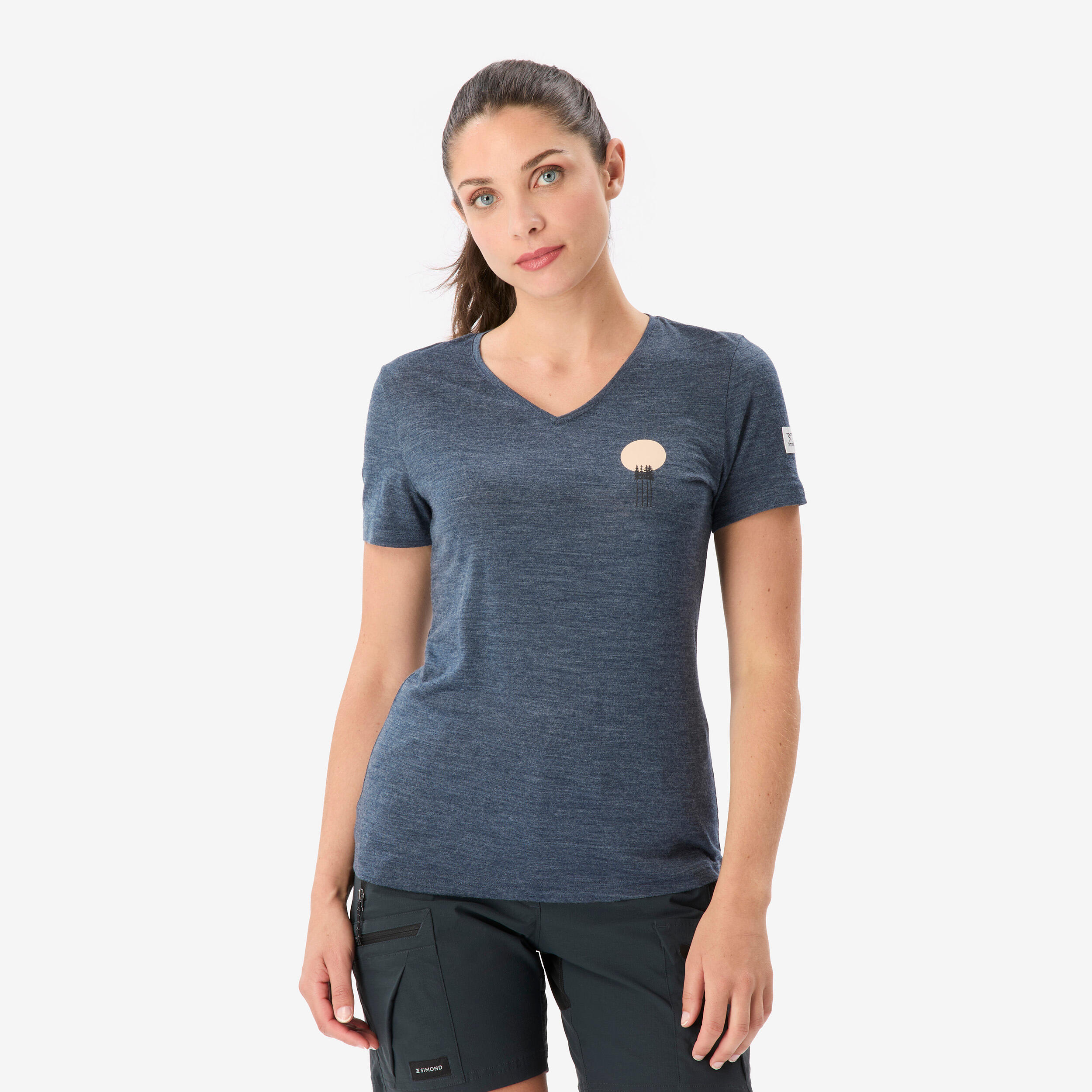 Merino Funktionsshirt Damen kurzarm – Fresh blau